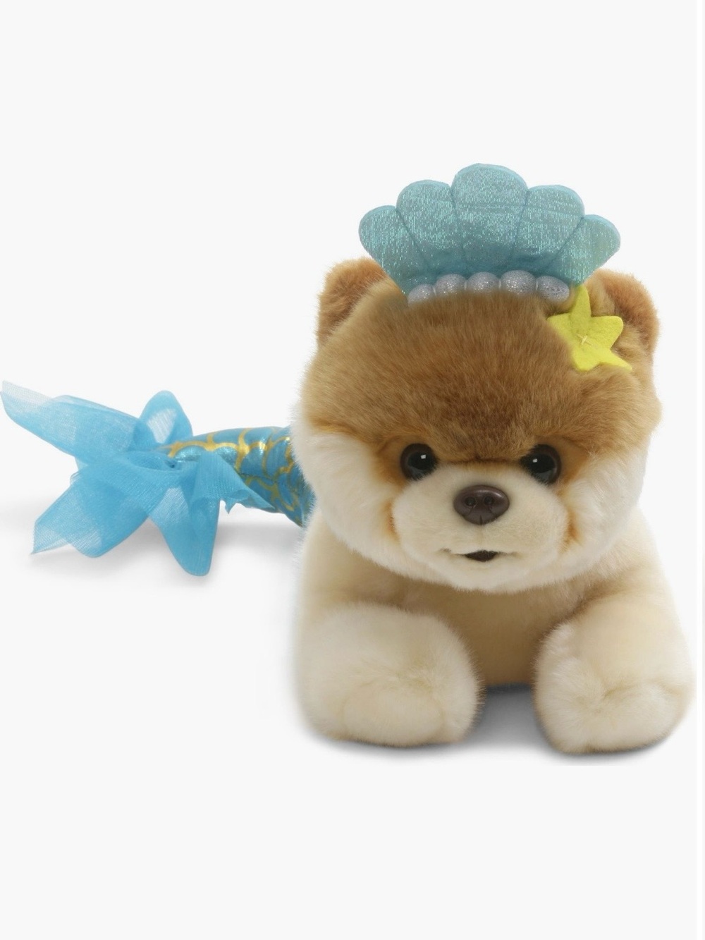Gund Plush Mermaid Pup Hair Accessory - Blue and Yellow